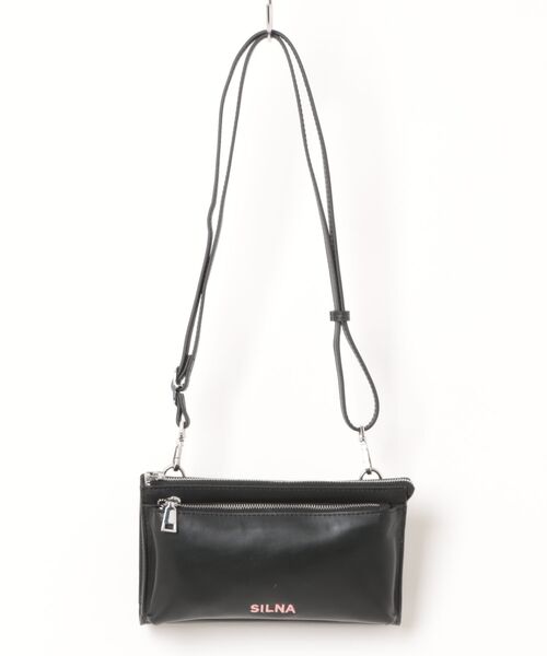 シルナミコロ　ブラック ショルダーバッグ SILNA SILNA minacolo ショルダーバッグ バッグ 2Way スマホショルダーバッグ