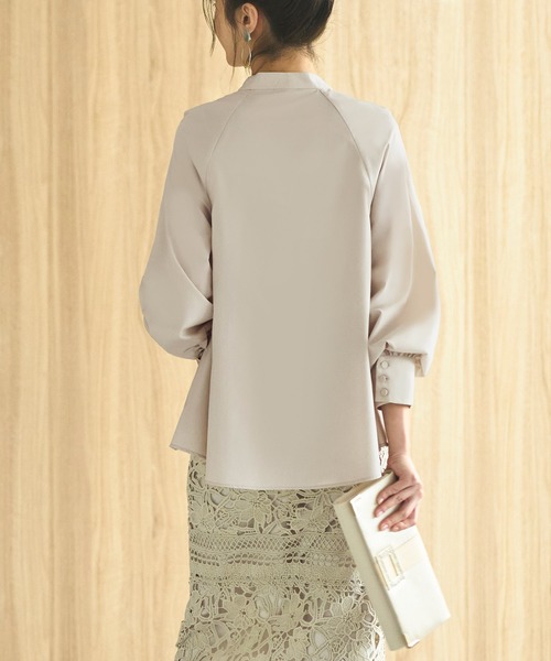 「RUIRUE BOUTIQUE」 長袖ブラウス L ブラック レディース_画像4