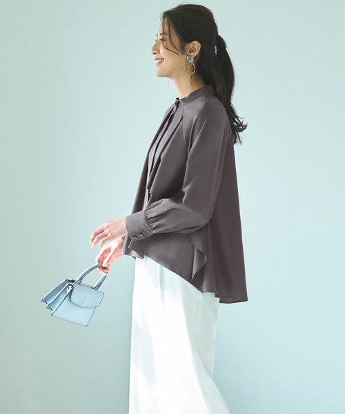 「RUIRUE BOUTIQUE」 長袖ブラウス L ブラック レディース_画像9