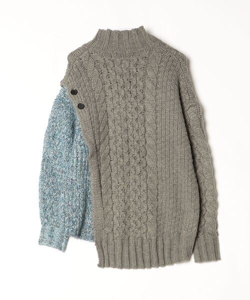「LILY BROWN」 長袖ニット ONE SIZE グレー レディース_画像2