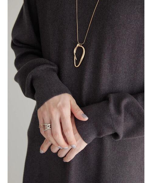 「AMERICAN HOLIC」 ニットワンピース M 杢グレー レディース_画像8