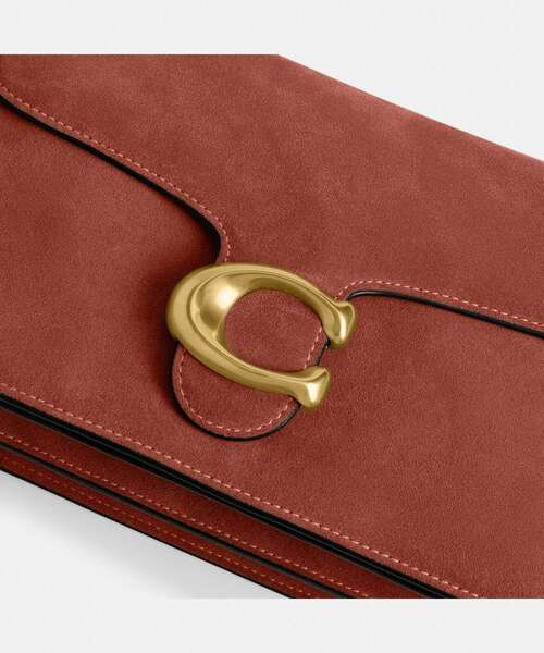 コーチ ショルダーバッグ シグネチャー チェーン レザー F76669 茶 赤 COACH（コーチ） アウトレット ショルダーバッグ シグネチャー