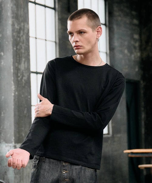 Regen Glanz tシャツ relax crewneck box longsleeve T-shirt