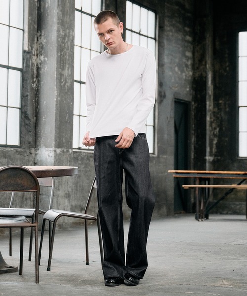 Regen Glanz tシャツ relax crewneck box longsleeve T-shirt