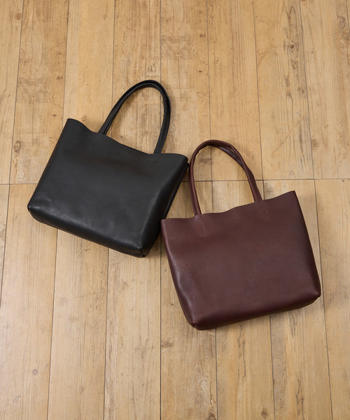 トートバッグ SLOW スロウ / bono-new tote bag-S フルベジタブルタンニング栃木レザートートバッグ / 858S90Sの画像