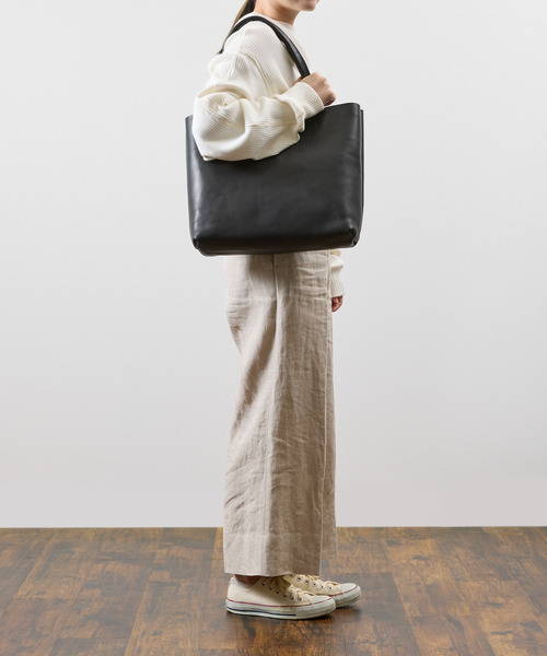 トートバッグ SLOW スロウ / bono-new tote bag-S フルベジタブルタンニング栃木レザートートバッグ / 858S90Sの画像