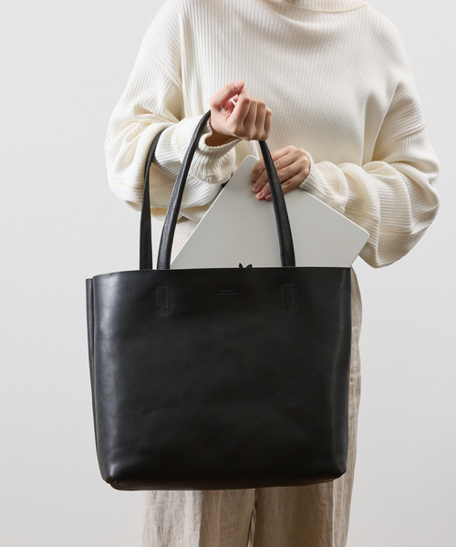 トートバッグ SLOW スロウ / bono-new tote bag-S フルベジタブルタンニング栃木レザートートバッグ / 858S90Sの画像