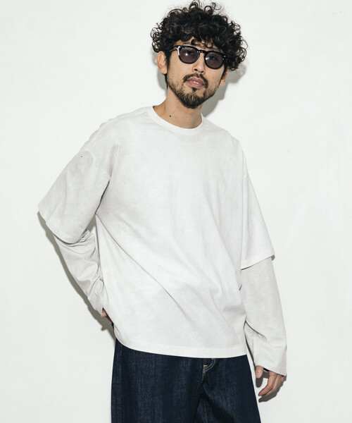 「Firsthand」 長袖Tシャツ L ホワイト メンズ_画像3