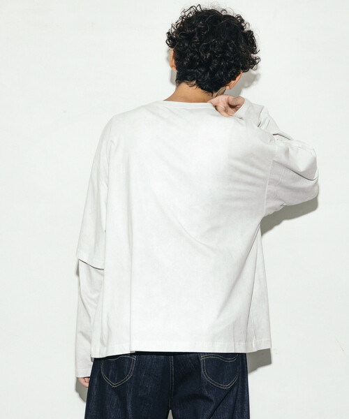 「Firsthand」 長袖Tシャツ L ホワイト メンズ_画像7