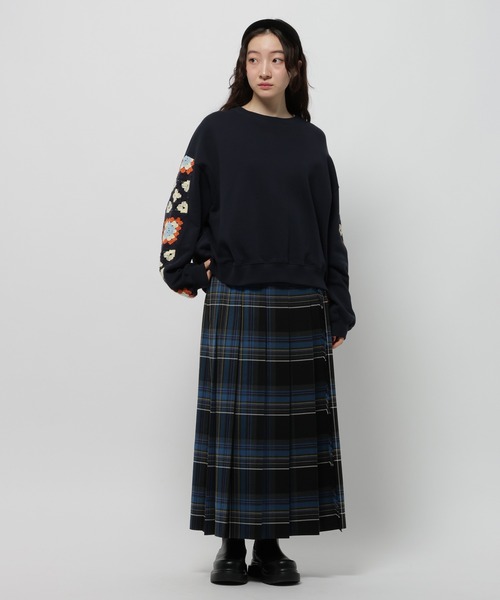「niko and...」 スウェットカットソー MEDIUM セージグリーン レディース_画像2