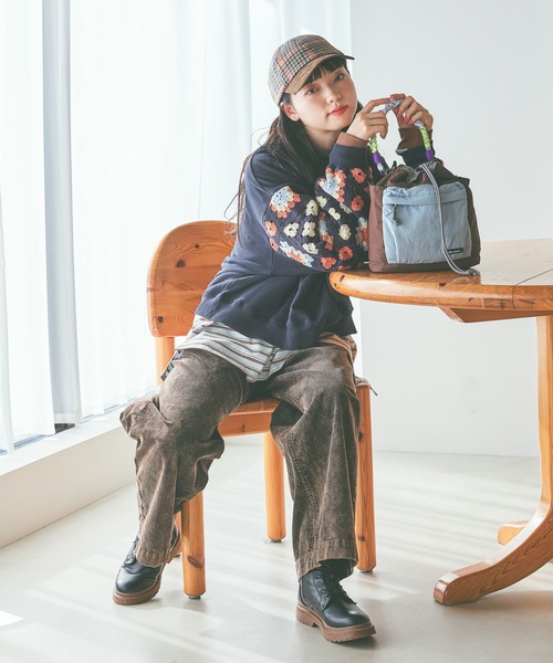 「niko and...」 スウェットカットソー MEDIUM セージグリーン レディース_画像7