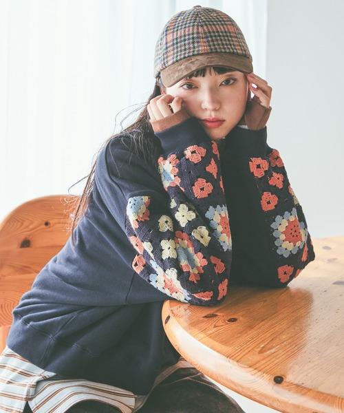 「niko and...」 スウェットカットソー MEDIUM セージグリーン レディース_画像9