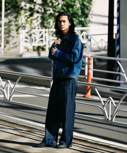 「JOURNAL STANDARD」 デニムジャケット MEDIUM クリアブルー メンズの画像