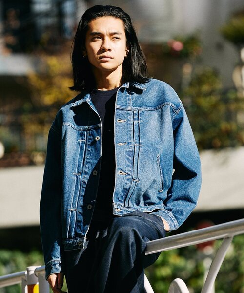 「JOURNAL STANDARD」 デニムジャケット MEDIUM クリアブルー メンズの画像