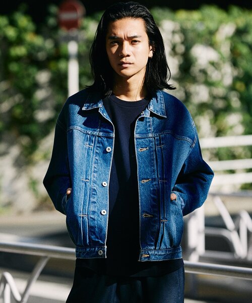 「JOURNAL STANDARD」 デニムジャケット MEDIUM クリアブルー メンズの画像