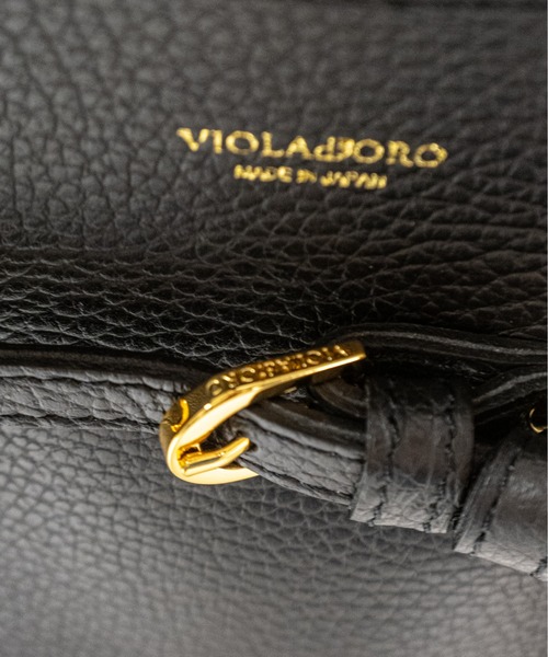 トートバッグ 「VIOLAd'ORO/ヴィオラドーロ」ベルトトート　2WAY 肩掛け　Mサイズ レディース メンズの画像