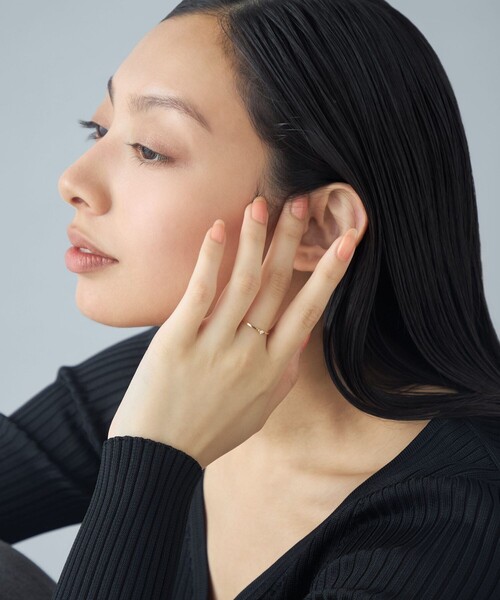 指輪 リング 「レイヤー」 K10YG リング ダイヤモンド レディースの画像