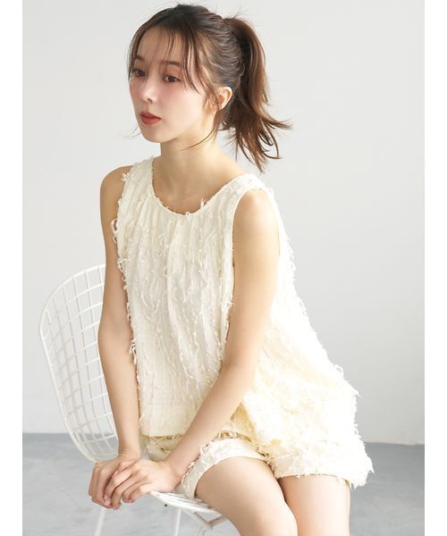 大人気‼️SNIDEL  ルームウェアセット SNIDEL HOME パジャマ ルームウェア フリンジチュニックセットアップ