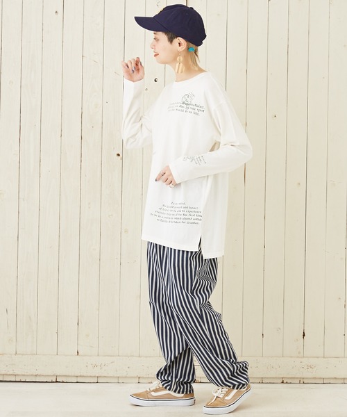 「CUBE SUGAR」 長袖カットソー M ブルー レディース_画像4