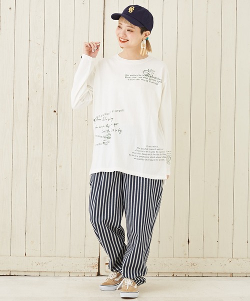 「CUBE SUGAR」 長袖カットソー M ブルー レディース_画像6