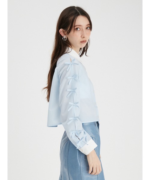 「FURFUR」 長袖シャツ ONE SIZE ホワイト レディース_画像9