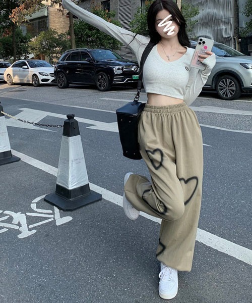 「SONA」 「x.y」スウェットパンツ FREE ブラック レディース_画像2