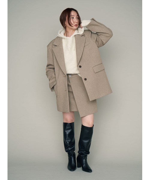♡　FRAY.I.D テーラードジャケット グレー レディース FRAY I.D（フレイ・アイディー） テーラードジャケット 0 グレー