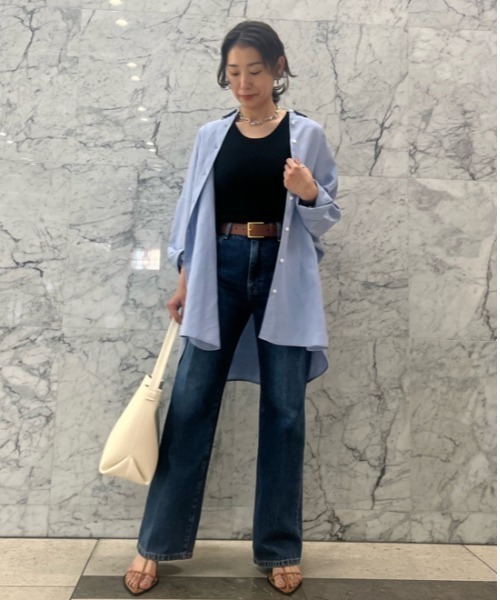 「Mila Owen」 デニムパンツ 2 ブルー レディース_画像3