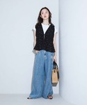 ワイドパンツ ジーンズ デニム デニムパンツ ...の詳細画像1