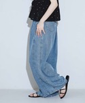ワイドパンツ ジーンズ デニム デニムパンツ ...の詳細画像5