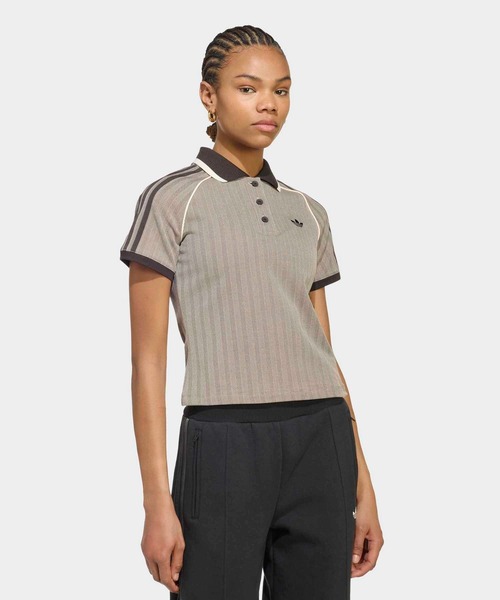 adidas（アディダス） ポロシャツ ポロ ツイード ポロシャツ