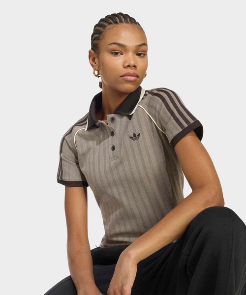 adidas（アディダス） ポロシャツ ポロ ツイード ポロシャツ