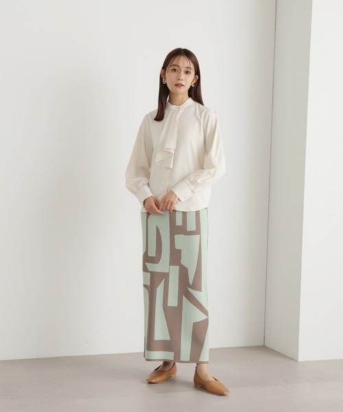 「N.（N. Natural Beauty Basic）」 長袖ブラウス MEDIUM オフホワイト レディース_画像5