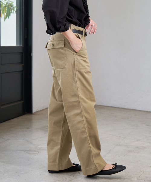 「Spick & Span」 パンツ 38 グリーン レディース_画像3