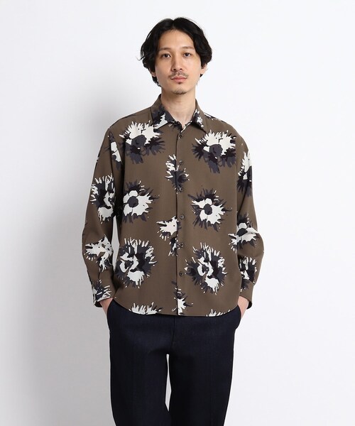 【セールは】 シャツ ブラウス ビッグフラワー 総柄プリント シャツ ZOZOTOWN PayPayモール店 - 通販 - PayPayモール ブランド
