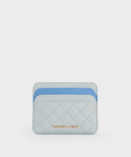 国内発送・すぐ届く【CHARLES & KEITH 】カードホルダー CHARLES ＆ KEITH カードケース キルテッド カードホルダー