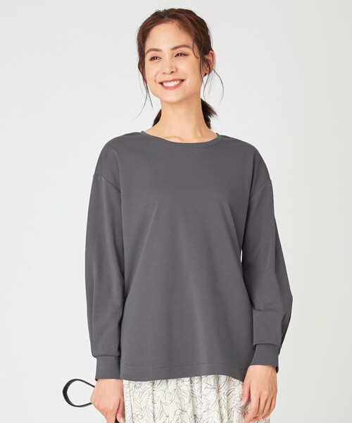 tシャツ Tシャツ プレミアムベーシッククルーネックロング Tシャツ