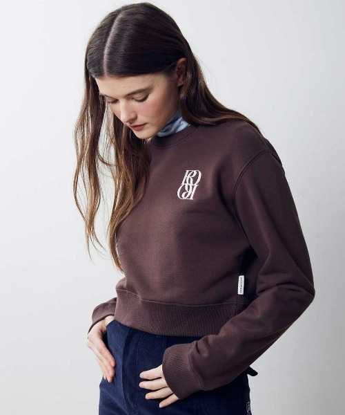 トレーナー スウェット A'GEM/9 × .kom「ROCCI ROCCI/ロッシロッシ」Classic Symbol Crop Sweatshir ROCCI トレーナー スウェット A'GEM/9 × .kom「ROCCI ROCCI
