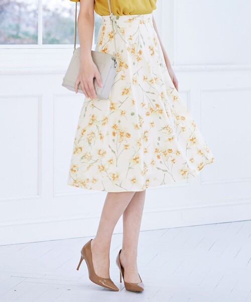 Tiaclasse スカート 「洗える」花柄プリントスカート : ZOZOTOWN Yahoo