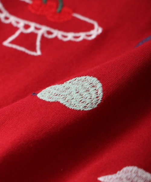 Emago tシャツ EMAGO クッキング刺繍ドルマン半袖Tシャツ