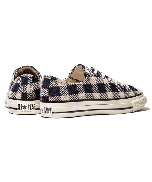 【CONVERSE】コンバース ALL STAR US WOOL PLAID OX 国内 10/31 発売】チェック柄のウール素材をアッパーに採用