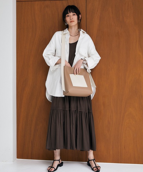 TOPKAPI COULEUR ショルダーバッグ バッグ バイカラー ベルト