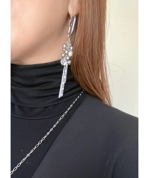 CERCA ネックレス 「NoY.ノイ」高級ストーンYロングネックレス＆ピアス