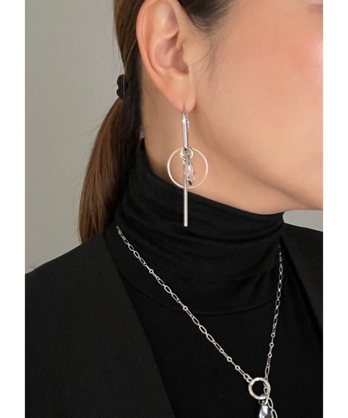 CERCA ネックレス 「NoY.ノイ」高級ストーンYロングネックレス＆ピアス