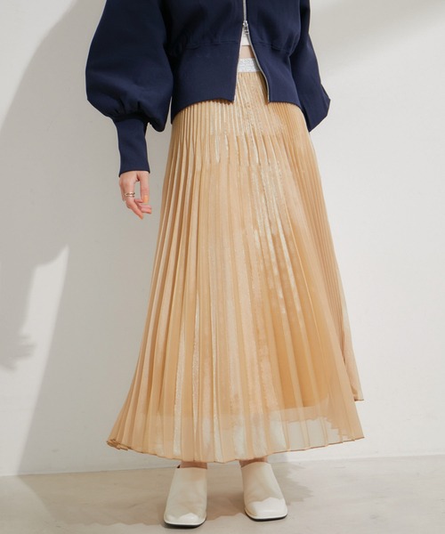 VIS（ビス） スカート スパークルプリーツスカート : ZOZOTOWN Yahoo