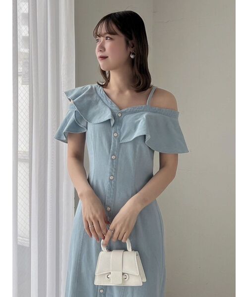 新品✨️dazzlin ダズリン ワンピース アシメラッフルラインワンピース dazzlin ワンピース アシメラッフルラインワンピース : ZOZOTOWN