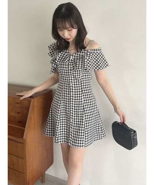 【dazzlin】アシメラッフルラインワンピース dazzlin ワンピース アシメラッフルラインワンピース : ZOZOTOWN