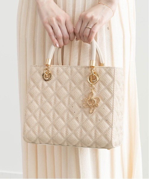 RANDA（ランダ） ハンドバッグ 2WAYキルティングミディバッグ