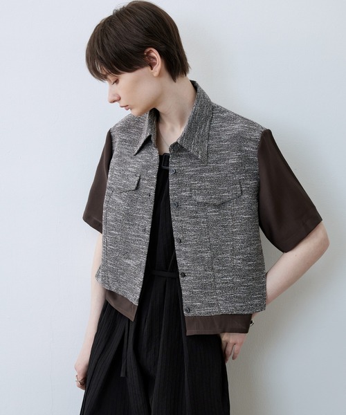 ポロシャツ ポロ 「tageechita」レイヤード風クロップド丈ポロシャツ レディース メンズ tageechita ポロシャツ ポロ 「tageechita」レイヤード風