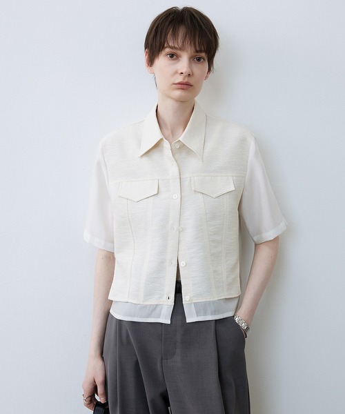 【美品】レザレクション TieDyePolo ダイタイポロシャツ tageechita ポロシャツ ポロ 「tageechita」レイヤード風
